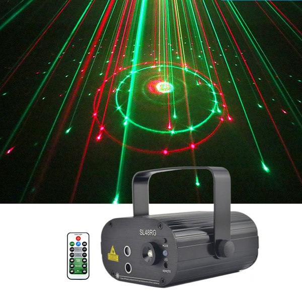 Mini 2 Lens 12 RG Patterns Laser Projector Stage Equipment Light 3W Blue LED Mixing Effect DJ KTV Show Holiday Laser Stage Lighting SL12RG