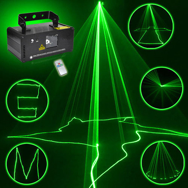 Mini Green DMX 512 Remote Sound Projector Stage Equipment Light DJ KTV Show Holiday Laser Lighting DM-G50