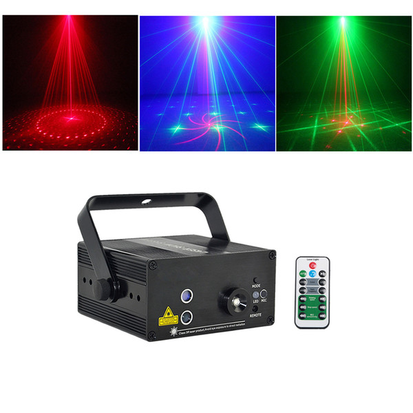 Mini 3Len 18 RG Patterns Laser Projector Stage Equipment Light 3W Blue LED Mixing Effect DJ KTV Show Holiday Laser Stage Lighting L18RG