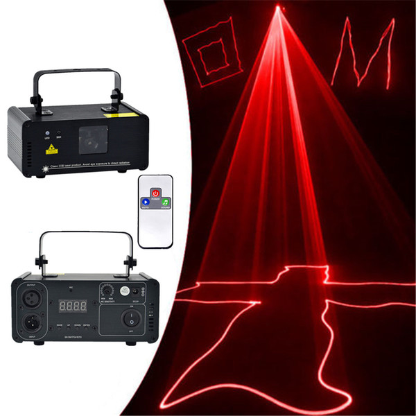 Mini Red DMX 512 Remote Sound Projector Stage Equipment Light DJ KTV Show Holiday Laser Lighting DM-R100