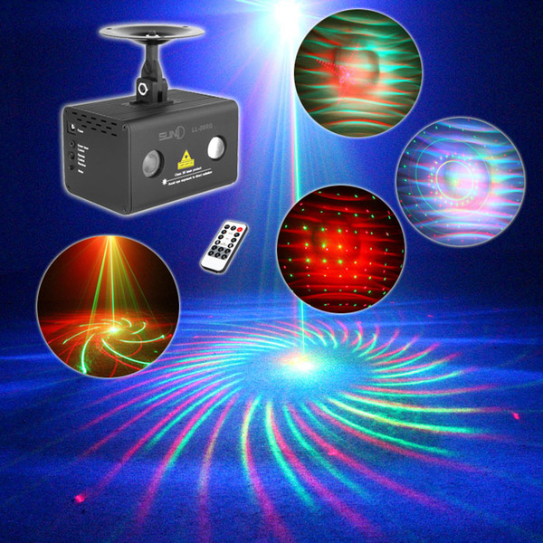 Mini 20 RG Red Green Patterns Projector Stage Equipment Light 3W RGB LED Mixing Aurora Effect DJ KTV Show Holiday Laser Lighting LL-20RG