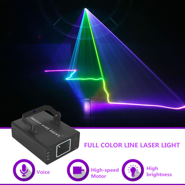 Mini RGB Full Color Laser Projector Light DMX Master-slave DJ Party Home Show Gig Stage Lighting 507RGB