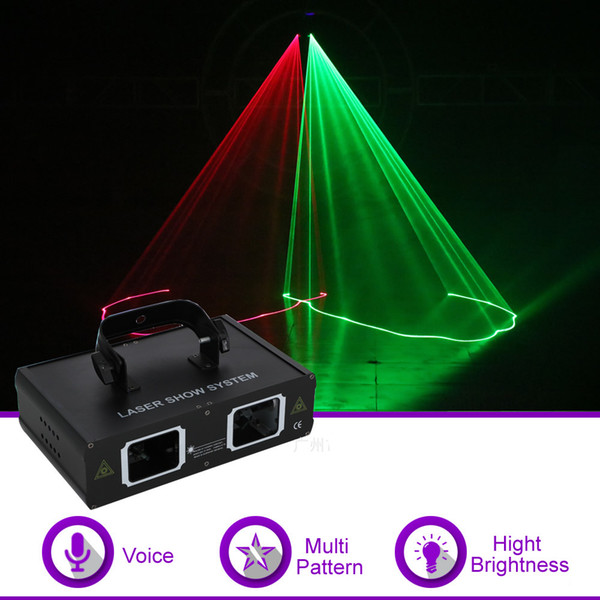 Doule Lens Red Green Color DMX Beam Network Laser Projector Light DJ Show Party Gig Home KTV Stage Lighting Effect 506RG