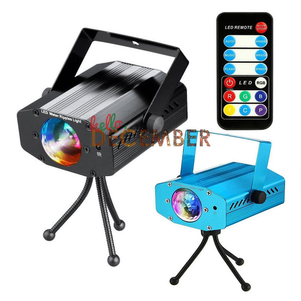 Auto Music Flasf LED Stage Light Dimmable 7 in 1 9W RGB LED Water Ripples Lights AC 110-240V