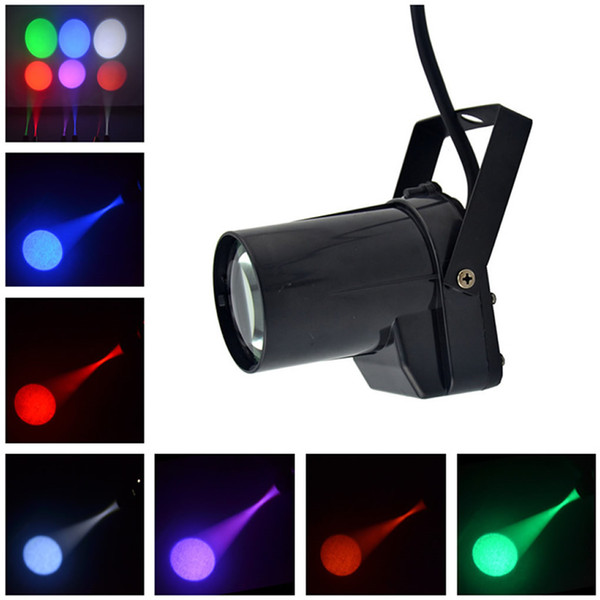 AUCD Mini Portable 5W Single Color LED Pinspot Light Strong Spotlights Beam Landscape Lamp DJ Party Show Stage Lighting LE-M01