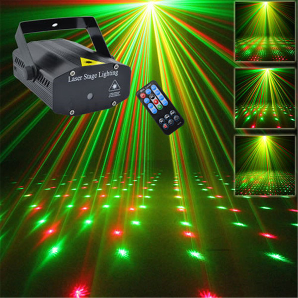 AUCD 30Pcs Mini Portable Meteor Projector Lights Red Green Laser diode DJ Bars KTV Home Xmas Party Show Stage Lighting OI100-30Pcs