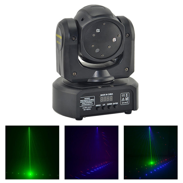 AUCD Mini 3 Heads RGB Laser Shark Moving Beam Light DMX Professional Bar Party Disco Show DJ Stage Lighting DJ-3H