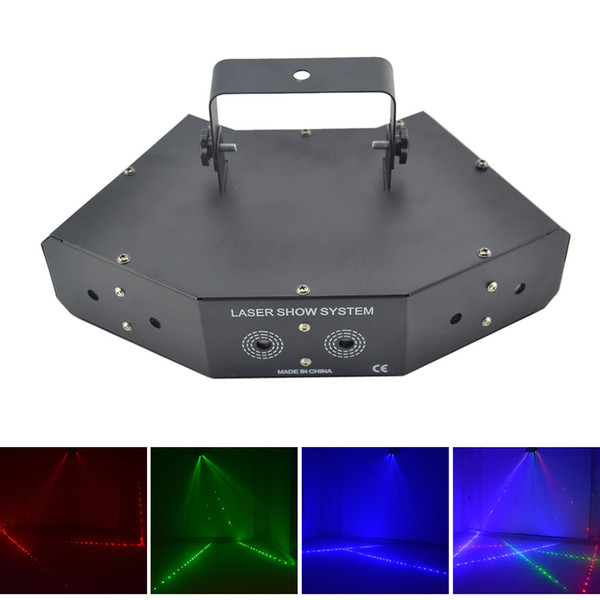 AUCD 6 Eyes 7CH DMX Sound Red Green Blue RGB Full Color Beam Laser Light Home Halloween Xmas Party DJ Show Stage Lighting Z6RGB