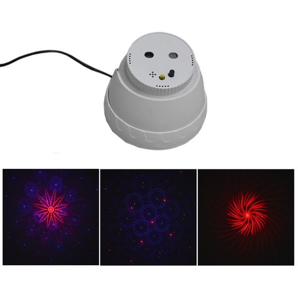 AUCD Mini Snails Shape Red Blue Laser Projector Light Auto Sound DJ Party Show Bar Stage Lighting Effect XMT-WN-RB