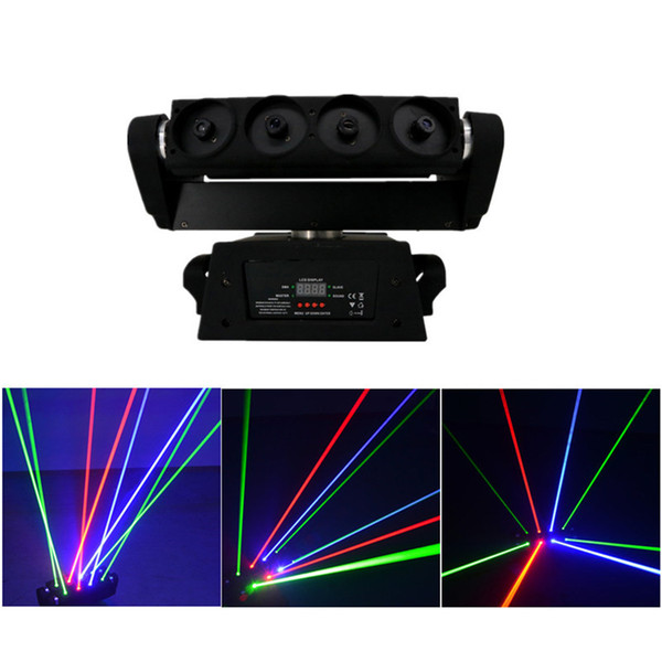 AUCD 8 Eyes RGB Moving Head Spider Beam Laser Light DMX Master-slave Stage Lighting for DJ Party Club Show DJ-108