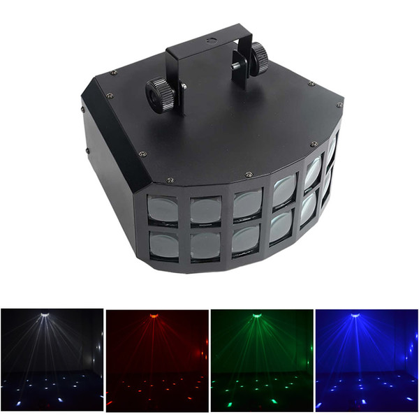 AUCD 30W DMX 512 Professional 8 CH Double RGBW LED Beam Stage Light Halloween Xmas Party Disco Show DJ Club Home Lighting LE-DB