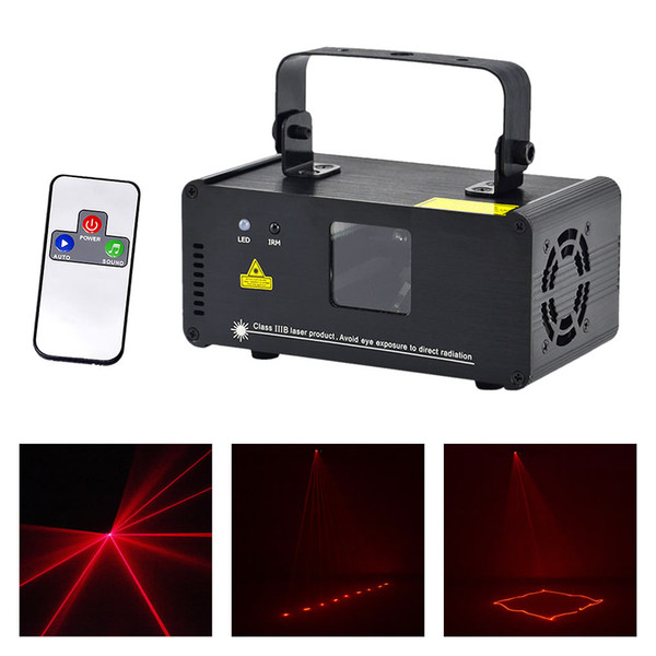 AUCD New IR Remote PRO Mini 8 CH DMX 512 Red Laser DPSS Stage Lighting Scanner DJ Party Disco Show Projector LED Lights DM-R100