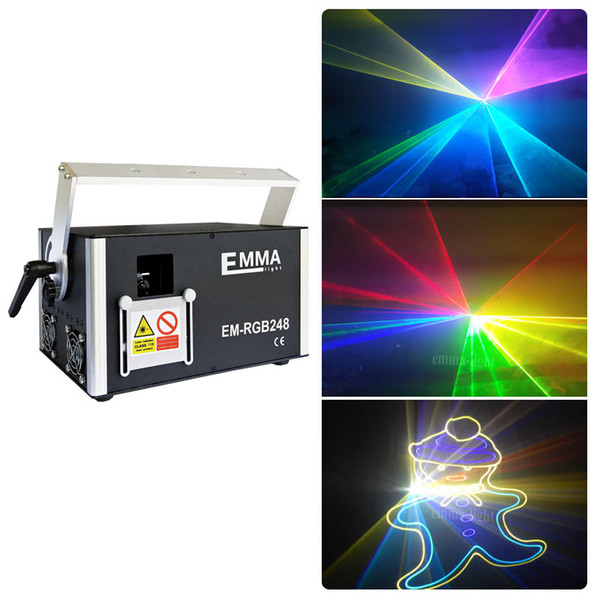 Professinal 3 Watt / 3000mW SD Card RGB Laser show Lights DMX512 ILDA With ishow Software in sd card