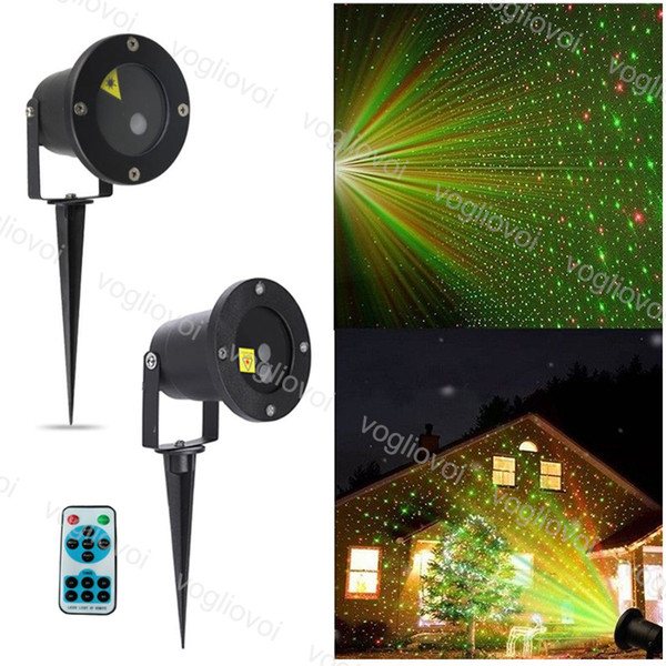 Projectors Lights Outdoor Laser Firefly Stage Lights Landscape Red Green Projector Christmas Garden Sky Star Lawn Lamps Controller DHL