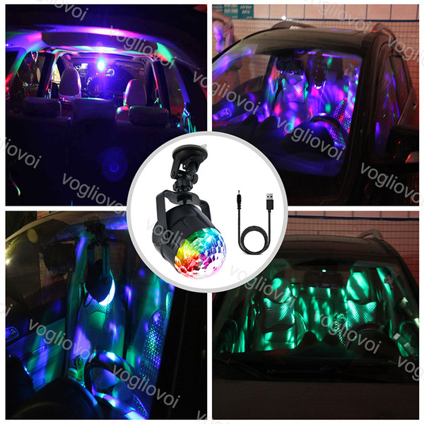 5V Laser Projector RGB Stage Lighting 15 Colors DJ Disco Ball 5W Sound Activated Light Music Christmas KTV Party Par Light DHL