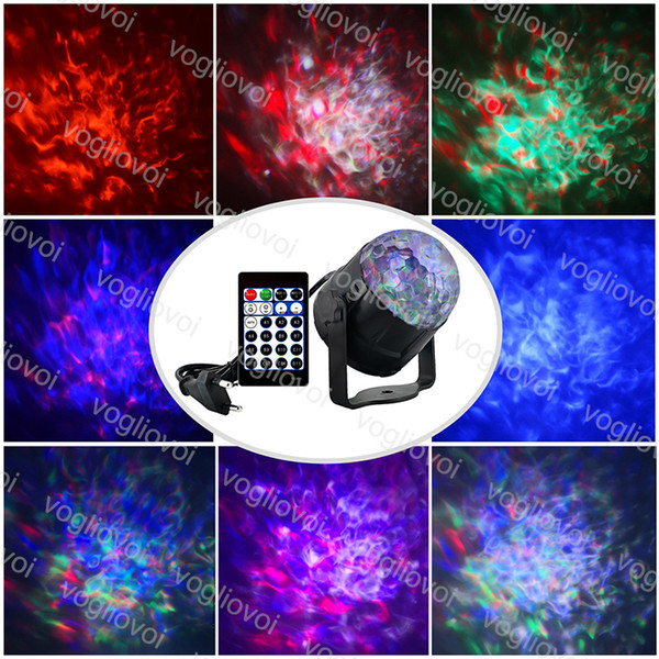 Laser Projector RGB Stage Lighting 15 Colors DJ Disco Ball 5W Sound Activated Fame Lamp Light Music Christmas KTV Party Par Light DHL