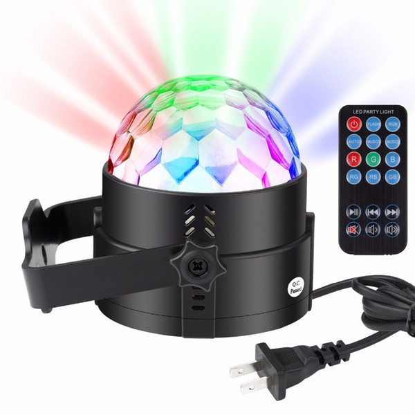 Mini RGB LED Crystal Magic Ball disco Stage Effect Light Bulb Party Disco Club DJ Lamp Show Lumiere