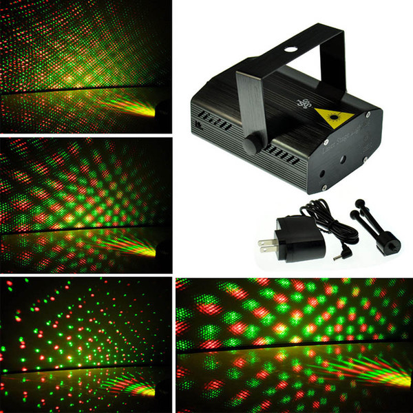 Blue/Black Mini Laser Stage Lighting 150mW Green&Red LED light Laser DJ Party Stage Light Disco Dance Floor Lights+3year