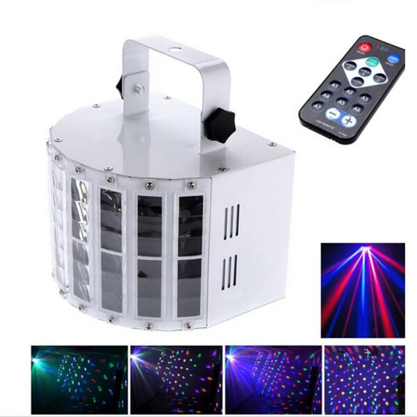 LED Effects Led Butterfly Light 6 Channel RGBW Dmx512 Stage Lighting Voice-activated Automatic Control LED Laser Projector DJ KTV Disco