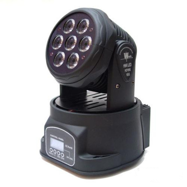 7x12W RGBW 4in1 LED Moving Head Wash Light Led Stage Lighting DJ Club 110/240V 50-60Hz Sound Control Auto-run