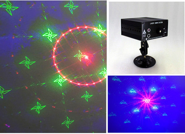 3 Holes 48 Figures Laser light DJ kty laser bars rotating lights flash 9W10pcs/lot Sound Stage lamps 1Christmas figures led 10v 220v 230v