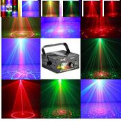 Free shipping,3 Lens 40 Patterns Hot Black Mini Projector Red & Green Blue DJ Disco Light Stage Xmas Party Laser Lighting Show 110 - 240 v