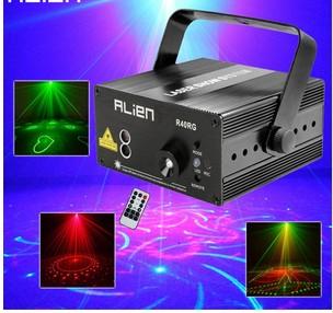 ALIEN RG 3 Lens 40 Patterns Mixing Laser Projector Stage Lighting Effect Blue LED Stage Lights Show Disco DJ Party Lighting