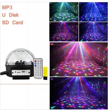 mp3 magci ball led crystal magic ball/mobile phone bluetooth/U disk/SD card led crystal magic ball light/home party office light