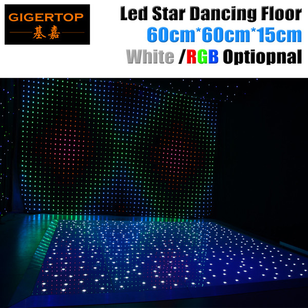 Ex-works Price 60cm x 60cm LED White Acrylic Panel Dancing Dance Floor Remote Control Stage Light KTV Bar Party Disco DJ Club LED effect