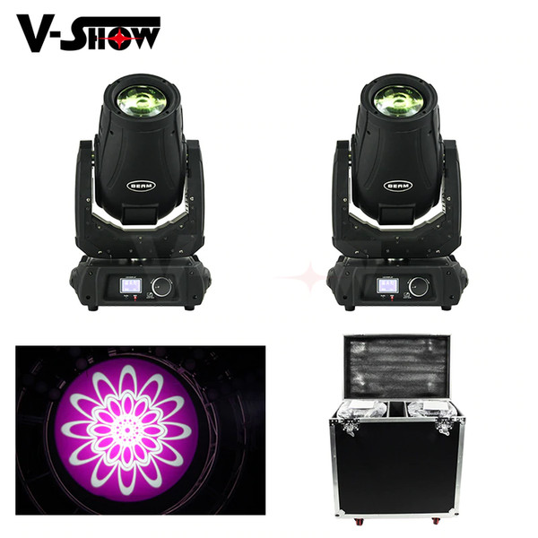 2pcs With Flight Case 350W 17R Moving Head Light Beam Spot Wash 3in1 Stage Light Led Dmx Control Dj Light For Disco Bar