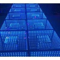 Wedding decorations light up video interactive starlit used 3D dj led dance floor for sale