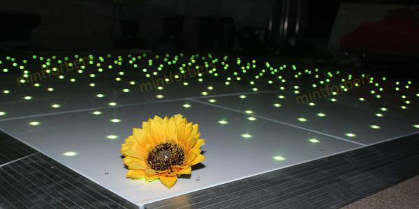 led starlit twinkle dance floors with tri-color RGB led lamp go with flight case LED effect Light for wedding party event