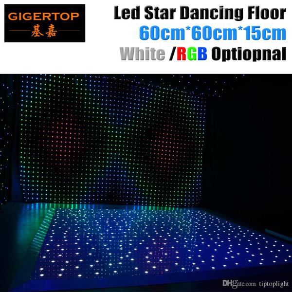 Ex-works Price 60cm x 60cm LED White Acrylic Panel Dancing Dance Floor Remote Control Stage Light KTV Bar Party Disco DJ Club LED effect