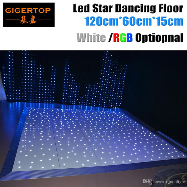 Design in Great Britain 120cm x 60cm Led Dance Floor Panel CE Rohs Dancing Floor Stage Light White Star Shinning Wireless Remote