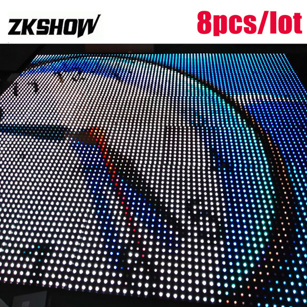 Projetor De Natal 12*12 Pixel LED Interactive Lighted Dance Floor 50*50CM DJ Disco Party Wedding Stage Lighting Equipment 230V Free Shipping