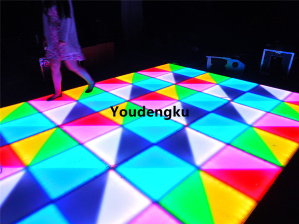 Free shipping 432pcs*5mm night club dance floor rgb dmx waterproof wedding led dancing floor stage lights