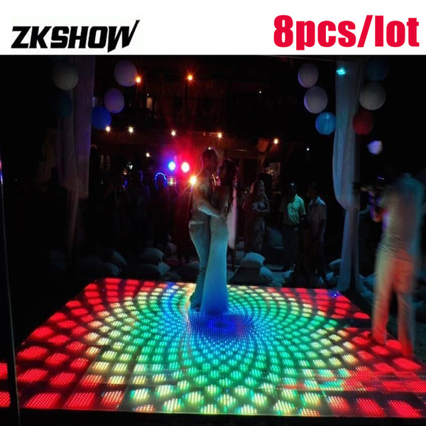 Bengalas De Boda 15*15 pixels RGB LED Digital Lighted Wedding Dance Floor 50*50CM Party DJ Disco Stage Lights Equipment 230V Free Shipping