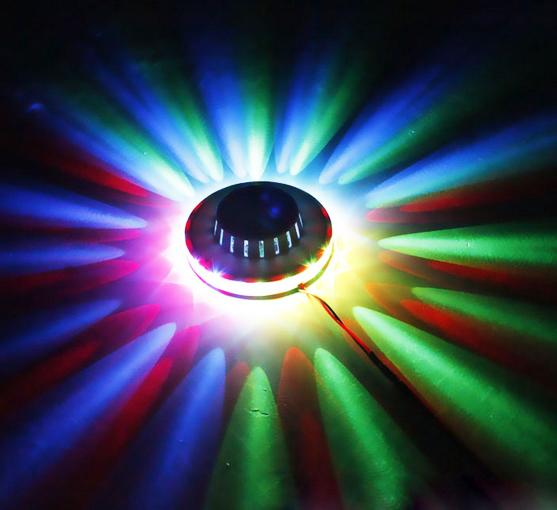 LED Stage Lighting RGB LED Effects Sunflower LED Stage Light Magic 7 color Rotating Lights For Home Party Wedding Birthday Celebration Event