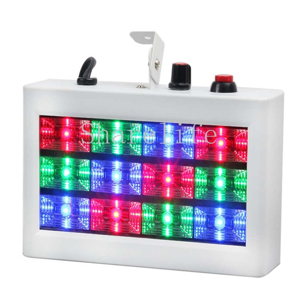 Sharelife Mini 12 RGB Color LED Sound Actived Strobe Light Flash Light Stroboscope Disco for Club Party Stage Lighting Effect