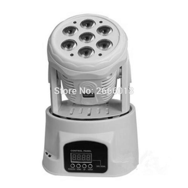 Hot Night Club LED moving stage lights white colour 7x12w mini wash moving head light dj lighting KTV/BAR/wedding/holiday lights