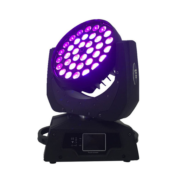 Fast Shipping LED Wash Zoom Moving Head Light 36x18W RGBWA+UV 6IN1 Touch Screen ,DMX 16 Channels Good for DJ