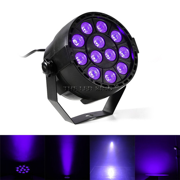 12 LEDs UV Stage Par Light Disco DJ Projector Machine Party Sound DMX512 Master-slave UV LED Stage Light 36W For Bar Show Club