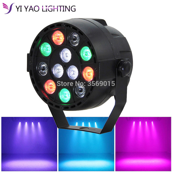 Stage Lighting Par Light 12x3W LED RGBW 8 Channel with Remote for DJ KTV Disco Party Bar