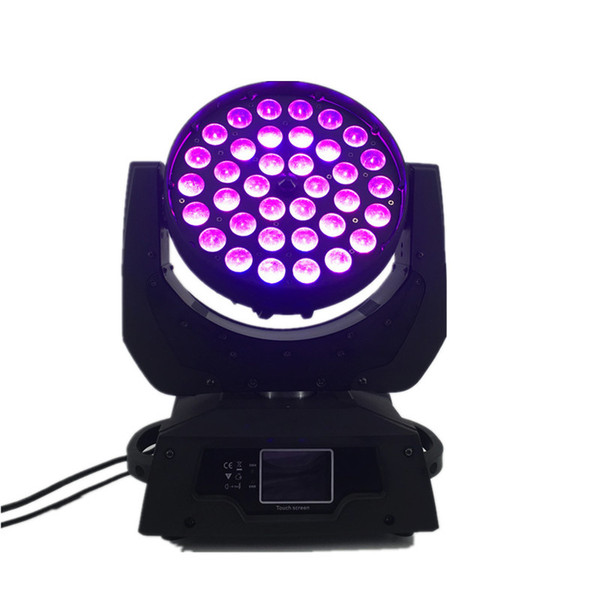 Top quality Touch screen 36x18W RGBWA UV 6in1 LED Zoom Moving Head Wash Light Projector Perfect For DJ