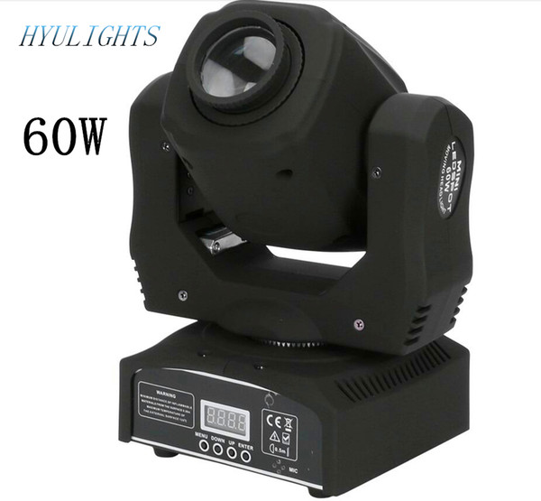 led 60W Spot Moving Head Light DMX512, Sound active, Master/slave, Stand alon DMX Stage Light 60W mini