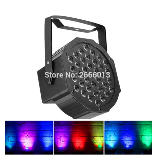 36*3W RGB Led Stage Lights LED Par Light With DMX512 Master Slave Flat DJ Equipments Controller for home Party Disco BAR club