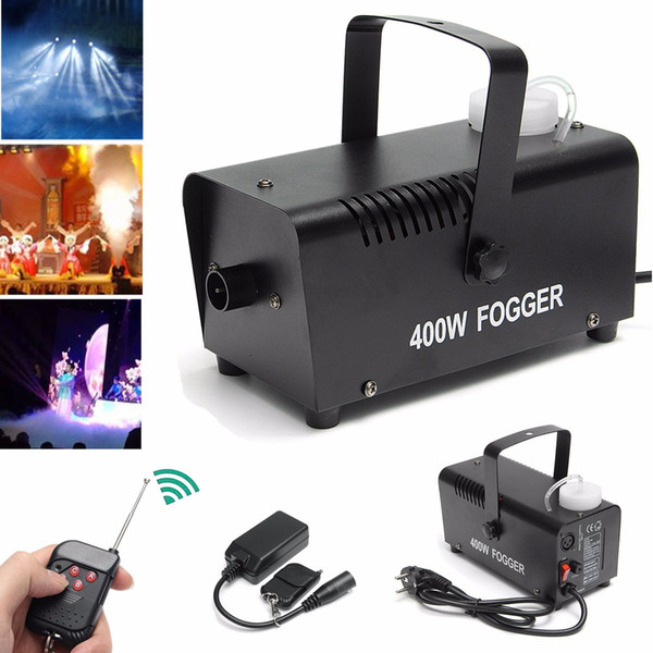 Mini LED RGB Wireless 400W Fog Smoke Mist Machine Stage Effect Disco DJ Party Christmas with Remote Control LED fogger