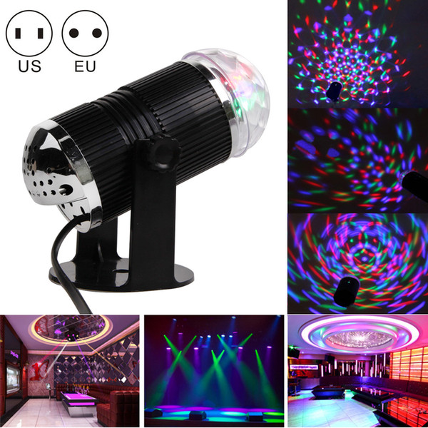 TSLEEN LED Disco Party Lights DJ KTV Stage Light 3W RGB Sound Activated Strobe Effects Lighting Club Christmas Laser Projector