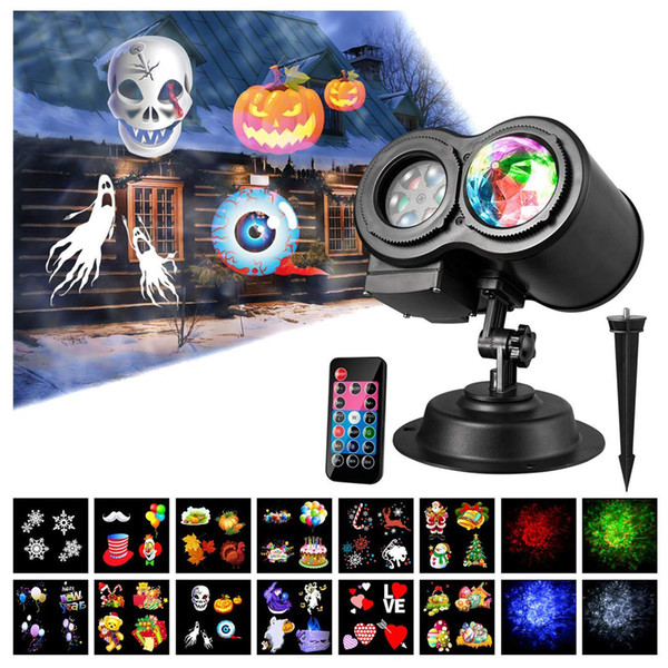 Water Wave Lights LED Light Projector Remote Control Colorful Flowing Water Ripple Effects for Halloween Christmas Parties