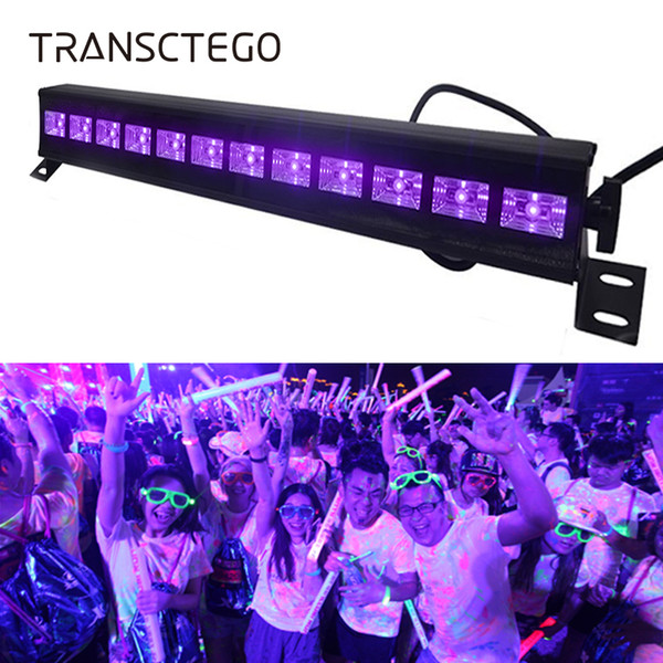 12 LED Disco UV Violet Black Lights DJ 36W Par Lamp UV For Party Christmas Bar Lamp Laser Stage Wall Washer Spot Light Backlight